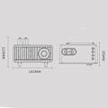 Miniatyrbillede 2 af 8: Retro radio med Bluetooth, FM AM SW køkkenradio retro batteriradio bærbar