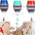 Miniatyrbilde 3 av 7: 6PCS Mini Kran Vannfilter Aktivert Karbon Rund Kran Vannfilter-Mini