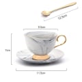 Miniatyrbillede 2 af 5: Kaffe kop med underkop, 210 ml, mokka kop, koncentreret kaffe