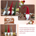 Miniatyrbillede 3 af 8: Jule nisse julepynt, 3 ansigtsløse håndlavede KLB