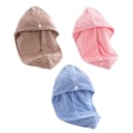 Miniatyrbillede 1 af 5: Mikrofiber hårhåndklæde, superabsorberende, hurtigtørrende, frisure 3