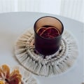 Miniatyrbilde 4 av 7: voloki 4-delt håndlaget makramebrikke-sett, boho rent håndlaget