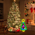 Miniatyrbild 4 av 6: LED Neonljus Julgran Form Ljusskylt USB Natt KLB