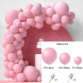 Miniatyrbilde 1 av 5: Rosa farge ballonger, 100 stykker ballongbue mørk rosa farge, 5 10 12 18 tommers rosa farge ballongbue sett for guttedekorasjon