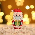 Miniatyrbillede 3 af 5: 4 stk. Juletræspynt i træ - Juletræspynt - Julepynt