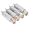 4 st RCA-kontakter Silver Plated HiFi Löd RCA-kontakter KLB