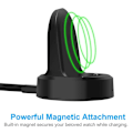Miniatyrbillede 1 af 7: Oplader til Samsung Gear S3, opladningsdockholder med USB-kabel til Gear S3