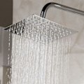 Miniatyrbilde 3 av 5: 10 tommers/25 cm fast dusjhode, krom 304 rustfritt stål fast diffusor dusjhode, baderomstilbehør KLB