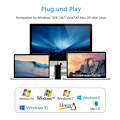 Miniatyrbild 7 av 8: Kortläsare USB 3.0, 7-i-1 minneskortläsare, USB 3.0 (5 Gbps)