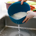 Miniatyrbillede 4 af 5: Rissi og køkkensi til ris, quinoa og små korn - blød, vask og dræn grøntsager og frugt