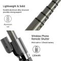 Miniatyrbild 6 av 8: 3 i 1 Telefon Gimbal Stabilisator Selfie Stick Stativ 86cm 5 Delar med KLB