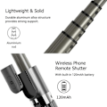 Miniatyrbillede 6 af 8: 3 i 1 Telefon Gimbal Stabilisator Selfie Stick Stativ 86cm 5 Dele med KLB