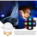 Miniatyrbillede 8 af 8: Månelampe 3D natlys dæmpbar, Papasbox 15cm LED Saturn lampe med