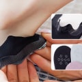 Miniatyrbild 2 av 5: Tunn bomull nylon dold svart strumpor - hudfärgade strumpor + dagskift KLB