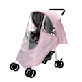 Miniatyrbillede 1 af 8: Barnevognsregnbetræk og myggenet, vejrbeskyttelse pink KLB
