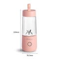 Miniatyrbild 6 av 6: 350ml Mini Bärbar Elektrisk Fruktjuicepress USB Smoothie Maker Blender