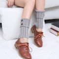 Pikkukuva 4 / 5: Pairs Warm Winter Knitted Boot Cuff Socks Short Leg Combo 3 KLB