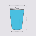 Miniatyrbild 3 av 7: Isolerad kylkopp, Shake kylkopp - 330ml (Blå)