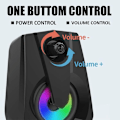 Miniatyrbillede 7 af 8: Computerhøjttalere, stereo 2.0 USB-multimediehøjttalere med