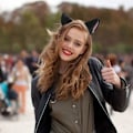 Miniatyrbilde 5 av 5: Par Cat Ears Hårklemmer Halloween Fox Ears Pels Hårnåler Cat Hodebånd KLB