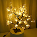 Miniatyrbillede 5 af 8: 48LED Fiberoptisk Blomstertræ Blomstring Bonsai Lys Gren KLB