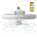 Miniatyrbilde 1 av 5: 60W takvifte Takvifter med lys og fjernkontroll 3-farget LED taklampe med 3-trinns vifte KLB