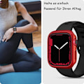 Miniatyrbild 4 av 5: Slim fit designad för Apple Watch Series 7 (45mm), Metallic Red