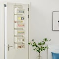 Miniatyrbillede 2 af 4: Over the Door Opbevaring med 6 Gennemsigtige Lommer med Stål Kroge, Legetøjs Opbevaringsarrangør, Børneværelse, Køkken, Soveværelse, Badeværelse, Beige KLB