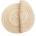 Pikkukuva 2 / 4: Paikka-alustat, 6 kpl PP-punottu pestävä lämmönkestävä liukumaton, pyöreä 35x35cm (pyöreä, norsunluu) KLB