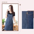 Miniatyrbilde 6 av 7: Denimforkle, Unisex justerbar forkle med 3 lommer, matlagingsforkle KLB
