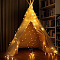 Miniatyrbillede 6 af 7: LED lysbundt, vandkande feelyss 8 modes 200 LED varm hvid