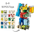 Miniatyrbillede 4 af 5: Samling af byggeklodser, pædagogisk legetøj, actionfigur, transformationsnummer KLB