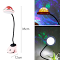 Miniatyrbillede 2 af 6: USB genopladelig LED-klemmelampe, læselampe med stjerne, lyserød