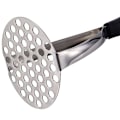 Miniatyrbillede 4 af 8: Kartoffelmoser i rustfrit stål med bredt og ergonomisk vandret håndtag KLB