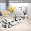 Miniatyrbilde 2 av 5: LED-taklampe 4 flekker justerbar, takbelysning 4xGU10 LED-spotlights justerbar