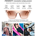 Pikkukuva 3 / 5: A Piece of Toasted Tea Vintage Square Cat Eye Aurinkolasit Naisille Muoti Retro Cateye Aurinkolasit