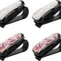 4-pack solglasögonhållare, solglasögonklämma för bilens solskydd, bling