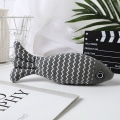 Miniatyrbild 6 av 6: Inomhus Catnip Leksak Katt Söta Fisk Grå KLB