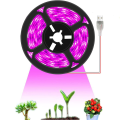 Miniatyrbilde 1 av 6: 3m USB LED-stripe vanntett plantelampe vekstlampe innendørs planter KLB