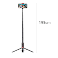 Miniatyrbild 2 av 5: Bluetooth Selfie Stick Tripod, Aluminium Utbyggbar Selfie Sticks med KLB