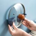 Miniatyrbild 5 av 5: 6 st lockhållare för kastruller, förvaring för kastrullock, väggmonterad kastrull