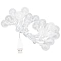 Miniatyrbillede 4 af 8: USB-lyskæde, 20 LED'er, krystalboble, sfærisk, dekorativ KLB