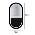 Miniatyrbillede 5 af 8: LED mini væglampe dæmpbar indendørs lys aluminium sort