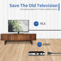 Miniatyrbilde 6 av 6: HDMI til RCA-kabel 1080P AV-adapter for TV HDTV