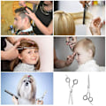Miniatyrbilde 5 av 5: Profesjonelle hårsakser Saks frisør tynning Style5