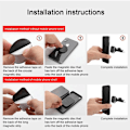 Miniatyrbillede 6 af 7: 360 graders roterende CD-port biltelefonholder firkantet magnet til mobiltelefoner