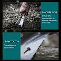 Miniatyrbilde 4 av 5: Hagegraving Verktøy, Bærbar Metall Hage Spade Graver Mini Rustfritt Stål KLB