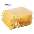 Miniatyrbillede 4 af 6: G2PLUS Organzaposer til festgaver, 10cm x 15cm, pakke med 100 KLB
