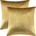 Guld kuddfodral prydnad vardagsrum sovrum inredning 2-pack