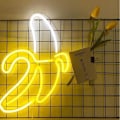 Miniatyrbillede 6 af 6: Banan Neon Skilte LED Neon Lys Kunst Væghængt Dekorative Lys Neon Lys